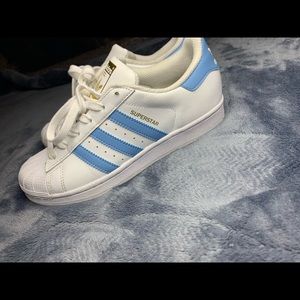 Adidas superstar baby blue